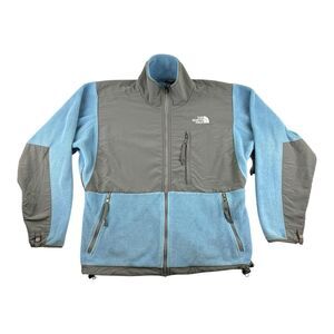 The North Face Womens Small Denali Polartec Fleece Jacket Light Blue Gray‎ S